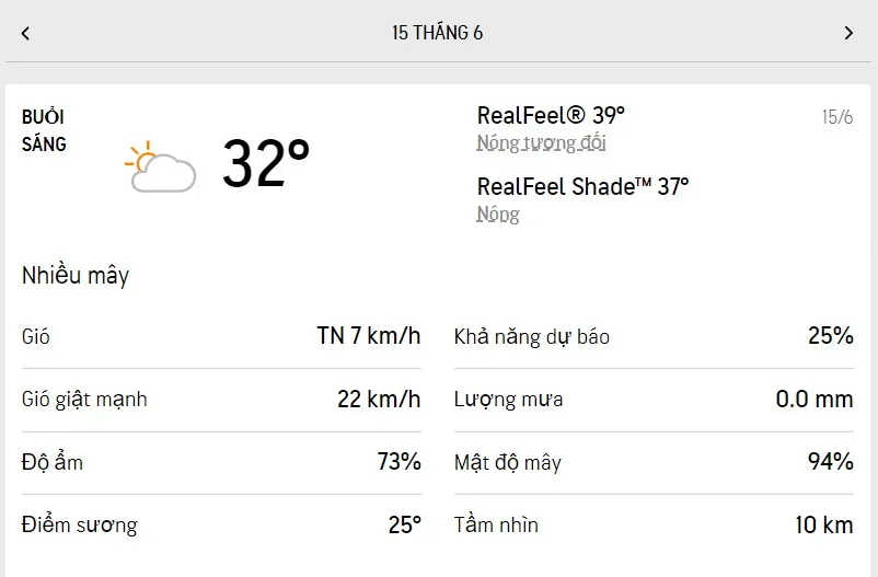 Dự báo thời tiết TPHCM hôm nay 15/6 và ngày mai 16/6/2022: buổi chiều có mưa dông vài nơi 1