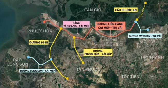 Giải pháp làm giảm lưu lượng xe container và tải nặng tại khu vực thị xã Phú Mỹ, Bà Rịa Vũng Tàu 2