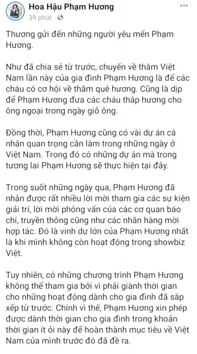 Hé lộ sự thật lý do vì sao Phạm Hương không xuất hiện trong 'Miss Universe Vietnam 2022' 4