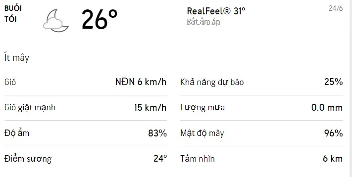 Dự báo thời tiết TPHCM hôm nay 23/6 và ngày mai 24/6: Sáng chiều có mưa rào và dông 6