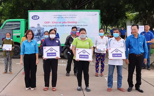 Chuyến xe CEP chia sẻ yêu thương đến với người lao động nghèo tại Tân An –Long An 1