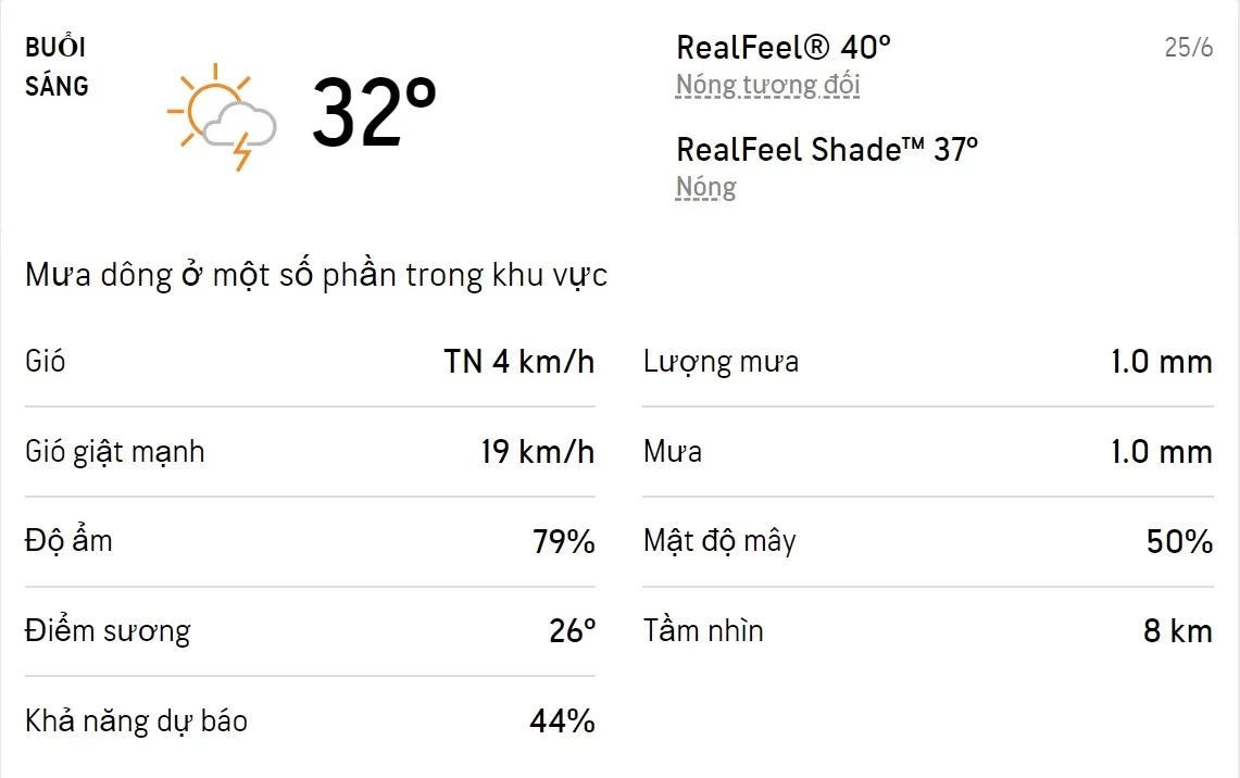 Dự báo thời tiết TPHCM hôm nay 25/6 và ngày mai 26/6/2022: Sáng chiều có mưa dông 1