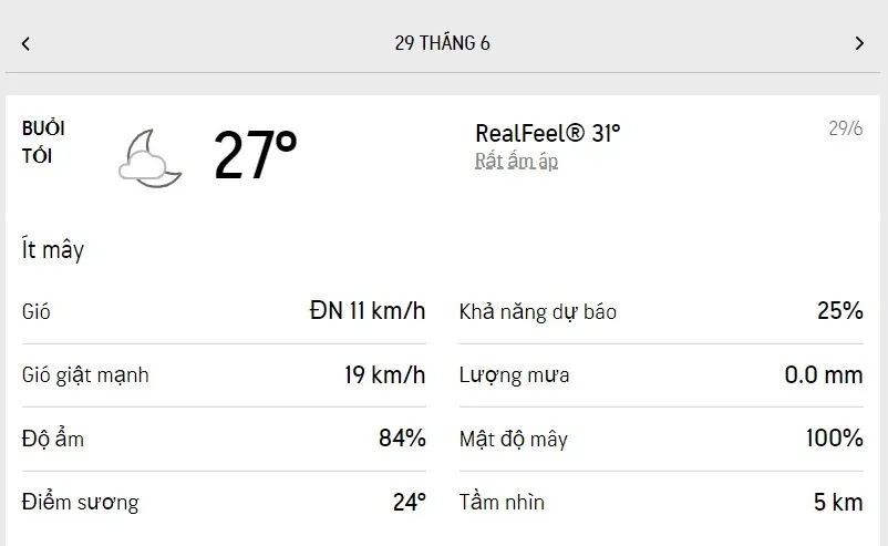 Dự báo thời tiết TPHCM hôm nay 28/6 và ngày mai 29/6/2022: mưa dông rải rác 6