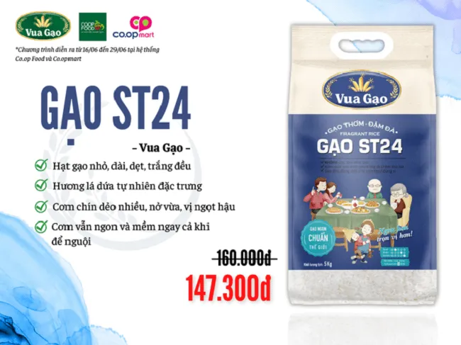 Giá lúa gạo hôm nay 28/6/2022: Giá gạo gỉam tại Đồng bằng sông Cửu Long và các siêu thị 3