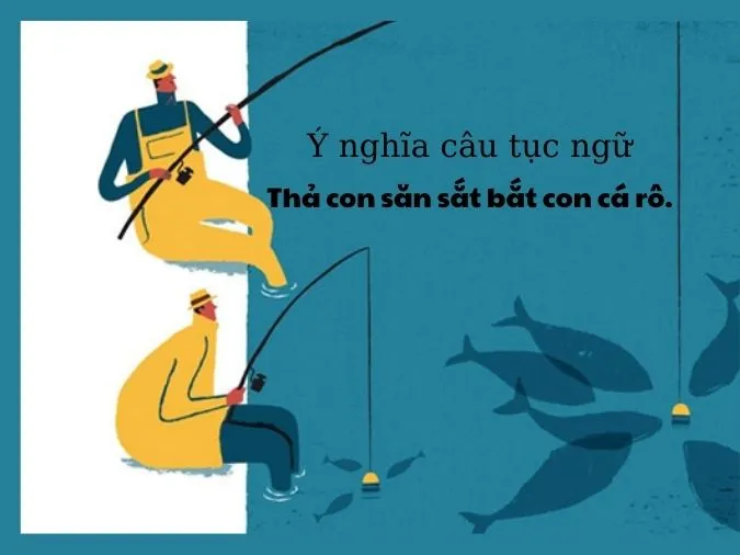 Ý nghĩa của câu tục ngữ ‘Thả con săn sắt bắt con cá rô’ 1