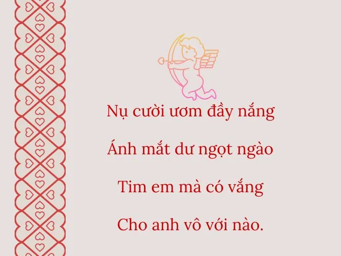 Tổng hợp những bài thơ tán gái hài hước khiến trái tim nàng tan chảy 12