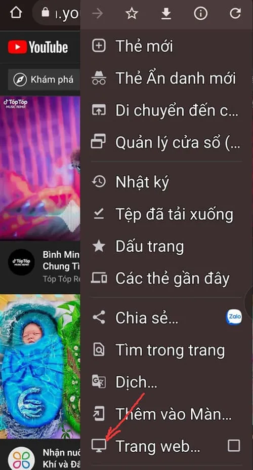 Cách vừa lướt web vừa nghe nhạc trên YouTube 3