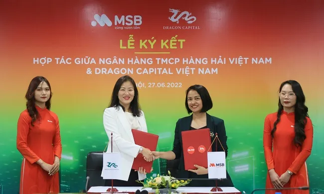MSB ký kết hợp tác với Dragon Capital ra mắt sản phẩm đầu tư cho khách hàng ưu tiên 1