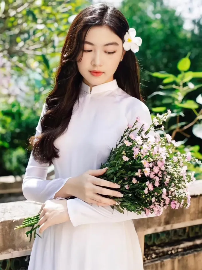 Lọ Lem (Con gái MC Quyền Linh) xinh đẹp trong bộ ảnh áo dài 6