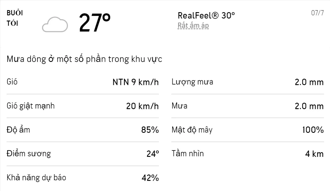 Dự báo thời tiết TPHCM hôm nay 06/7 và ngày mai 07/7/2022: Sáng chiều có mưa dông 6