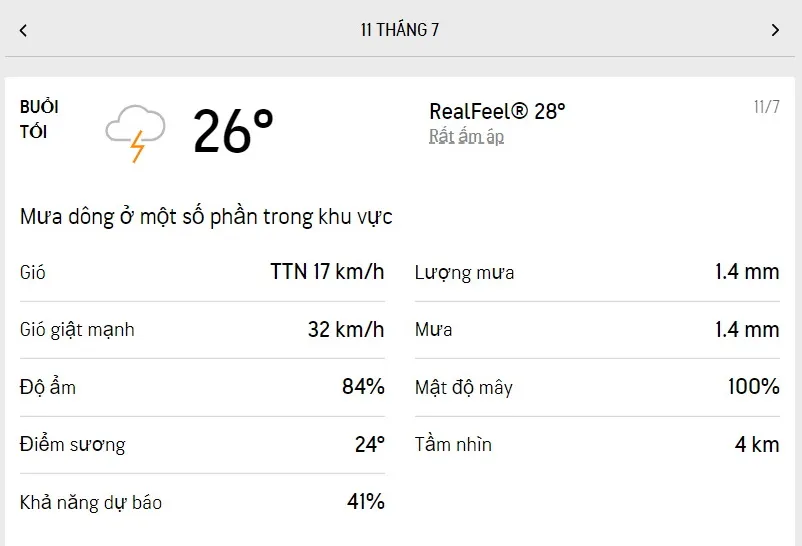 Dự báo thời tiết TPHCM hôm nay 11/7 và ngày mai 12/7/2022: nhiều mây, mưa dông cả ngày 3