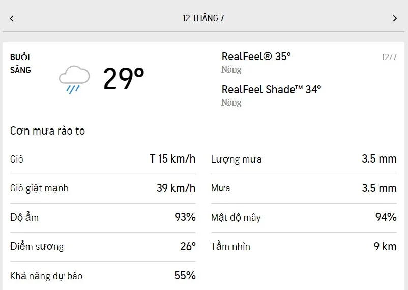 Dự báo thời tiết TPHCM hôm nay 12/7 và ngày mai 13/7/2022: dịu nắng, trời mát và có mưa rào 1