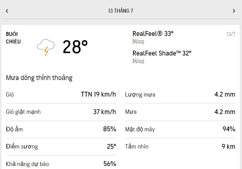 Dự báo thời tiết TPHCM hôm nay 12/7 và ngày mai 13/7/2022: dịu nắng, trời mát và có mưa rào 5