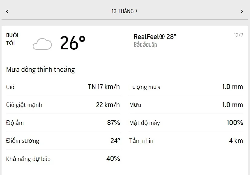 Dự báo thời tiết TPHCM hôm nay 12/7 và ngày mai 13/7/2022: dịu nắng, trời mát và có mưa rào 6