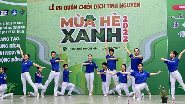 Ra quân chiến dịch tình nguyện Mùa hè xanh Trường Đại học Sư phạm Thành phố Hồ Chí Minh lần thứ 29 năm 2022