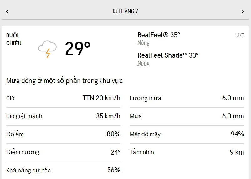 Dự báo thời tiết TPHCM hôm nay 13/7 và ngày mai 14/7/2022: cả ngày có mưa rải rác 2