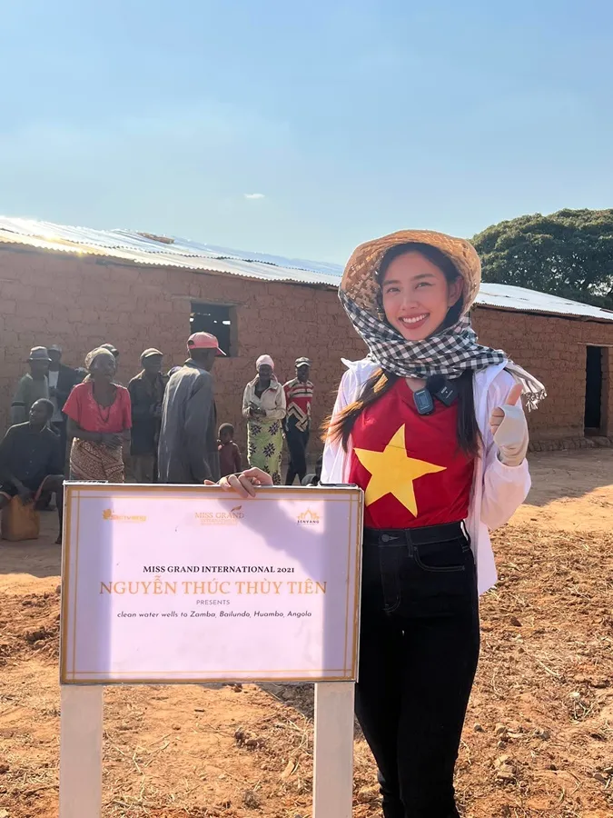 Hoa hậu Thùy Tiên mang nguồn nước sạch đến dân nghèo tại Châu Phi 7