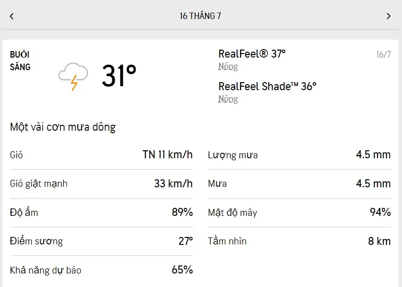 Dự báo thời tiết TPHCM hôm nay 15/7 và ngày mai 16/7/2022: mưa rải rác - nắng từng cơn 4