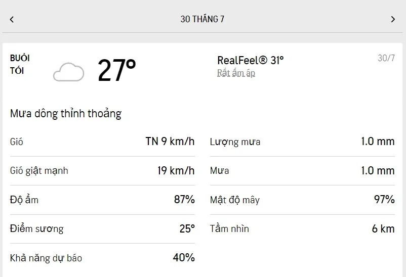 Dự báo thời tiết TPHCM hôm nay 29/7 và ngày mai 30/7/2022: có nắng, buổi chiều có mưa rào rải rác 6