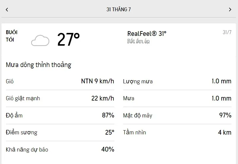 Dự báo thời tiết TPHCM hôm nay 30/7 và ngày mai 31/7/2022: nắng nhẹ, buổi chiều nhiều mưa 6