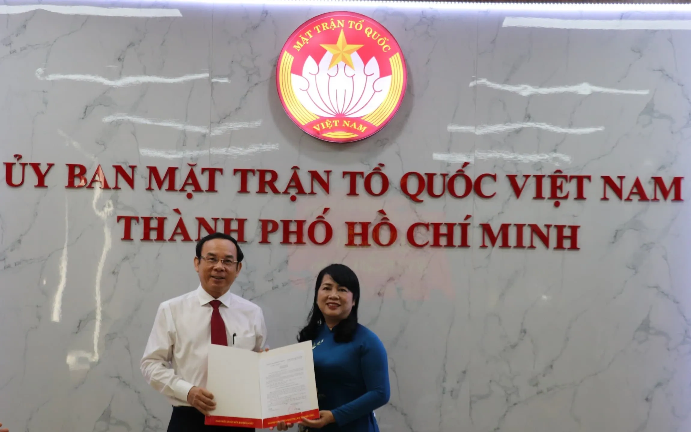 Bà Trần Kim Yến - Chủ tịch UBMTTQ VN TPHCM
