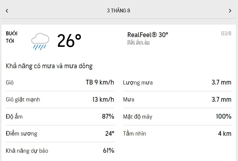 Dự báo thời tiết TPHCM hôm nay 2/8 và ngày mai 3/8/2022: nhiều mây, nhiệt độ mát dịu 6