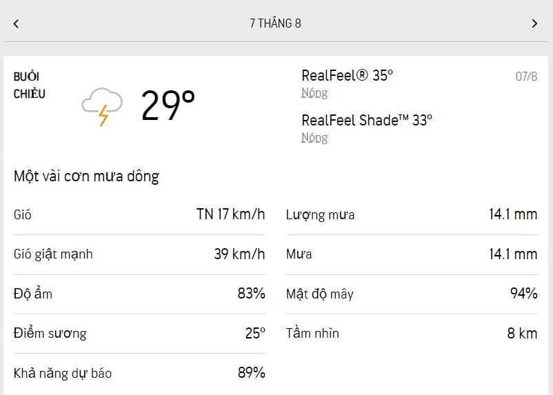 Dự báo thời tiết TPHCM hôm nay 7/8 và ngày mai 8/8/2022: trời ít nắng, chiều có mưa dông 2