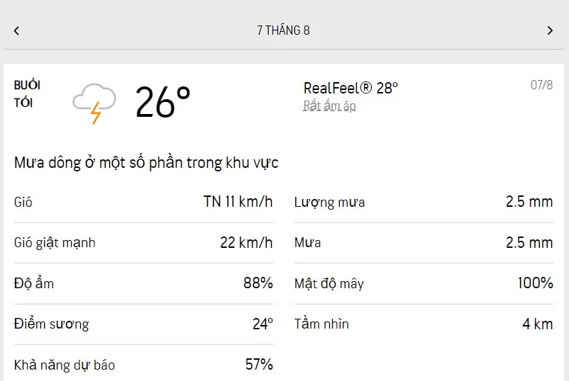 Dự báo thời tiết TPHCM hôm nay 7/8 và ngày mai 8/8/2022: trời ít nắng, chiều có mưa dông 3