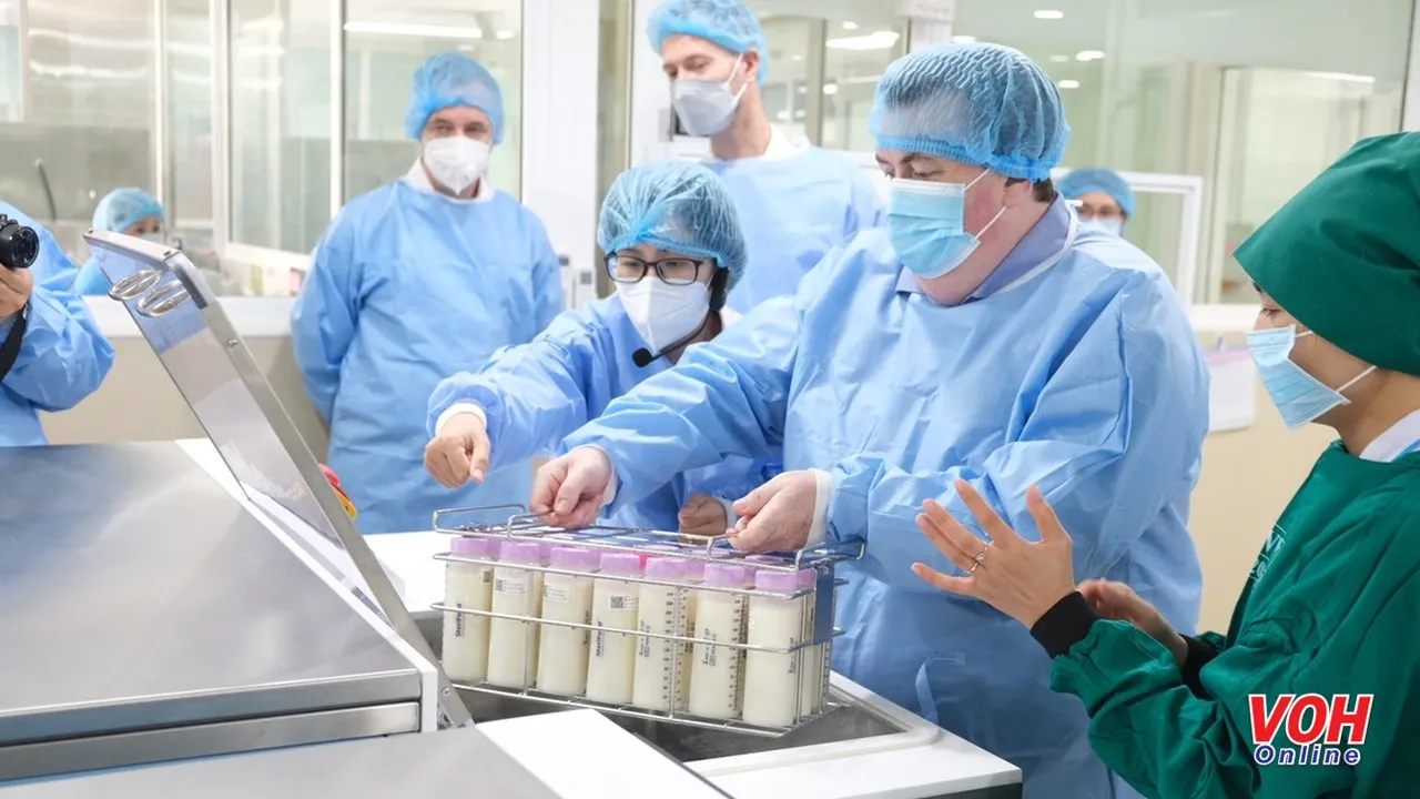 Ngân hàng sữa mẹ quy mô lớn tại bệnh viện Hùng Vương