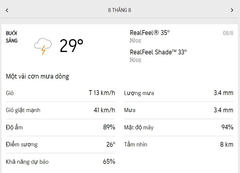 Dự báo thời tiết TPHCM hôm nay 8/8 và ngày mai 9/8/2022: trời mát, thỉnh thoảng có mưa dông rải rác 1