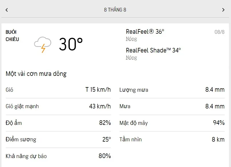 Dự báo thời tiết TPHCM hôm nay 8/8 và ngày mai 9/8/2022: trời mát, thỉnh thoảng có mưa dông rải rác 2