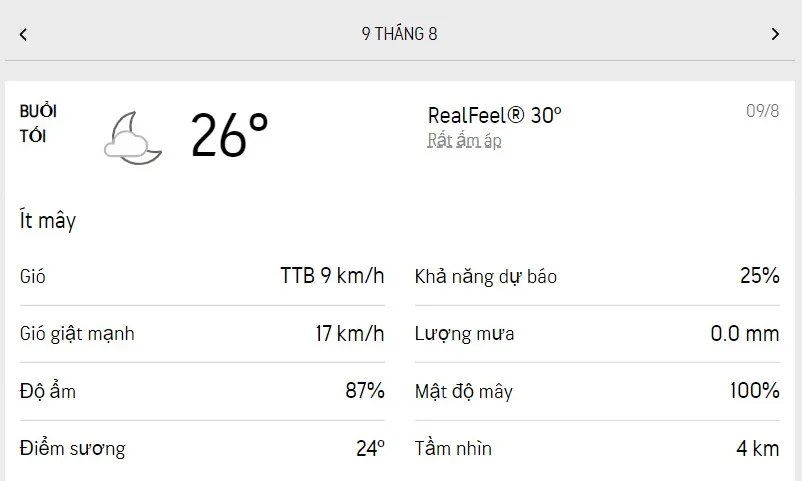 Dự báo thời tiết TPHCM hôm nay 8/8 và ngày mai 9/8/2022: trời mát, thỉnh thoảng có mưa dông rải rác 6