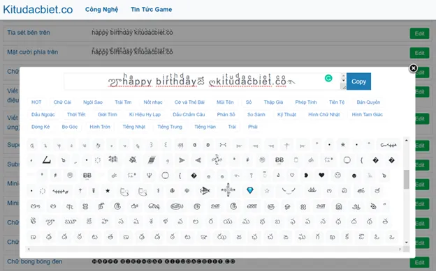  font chữ happy birthday 