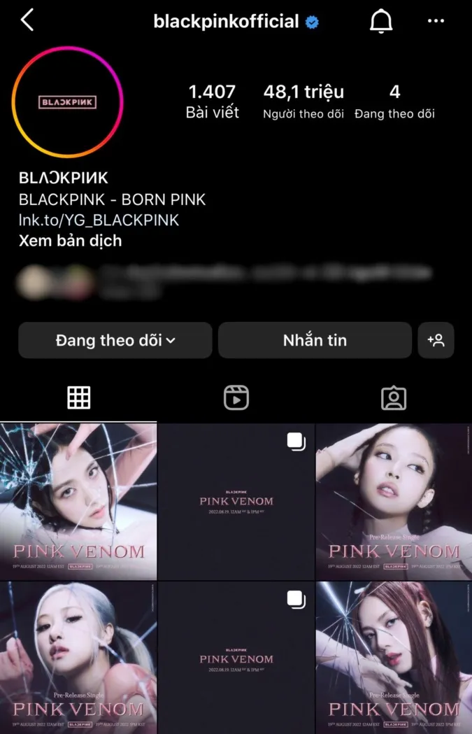 4 cô nàng BLACKPINK đẹp ngất ngây trong poster mới của ‘Pink Venom’ 1
