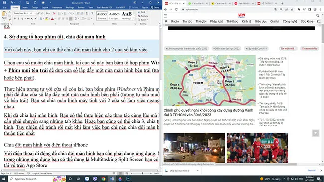 Làm hai việc cùng lúc bạn cần biết cách chia đôi màn hình khi sử dụng 1