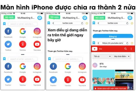 Làm hai việc cùng lúc bạn cần biết cách chia đôi màn hình khi sử dụng 3