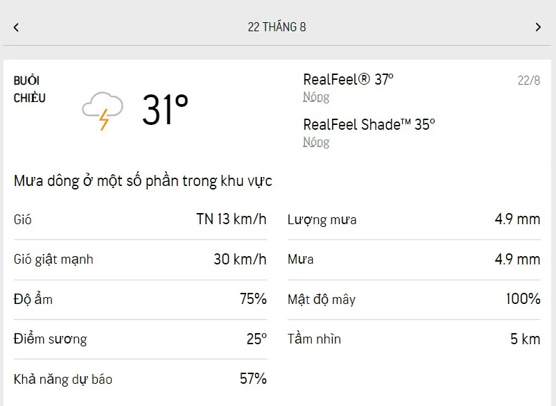 Dự báo thời tiết TPHCM hôm nay 22/8 và ngày mai 23/8/2022: có nắng, mưa dông rải rác vài nơi 2