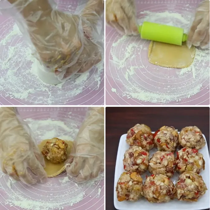 (xong) Học ngay cách làm bánh Trung thu thập cẩm thơm ngon chuẩn vị 4