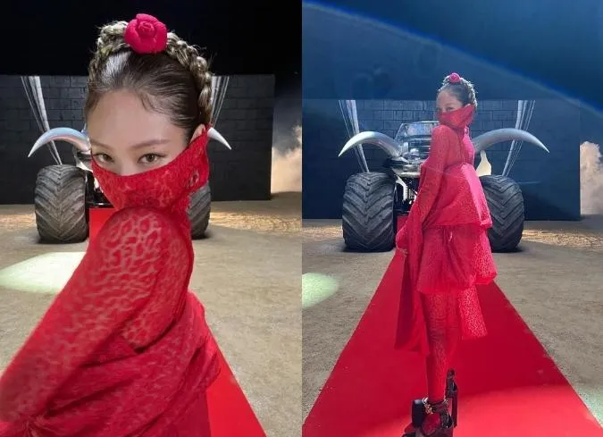 Jennie (BLACKPINK) thể hiện tư duy thời trang khi tự tay phối đồ cho dancer trong MV Pink Venom 6