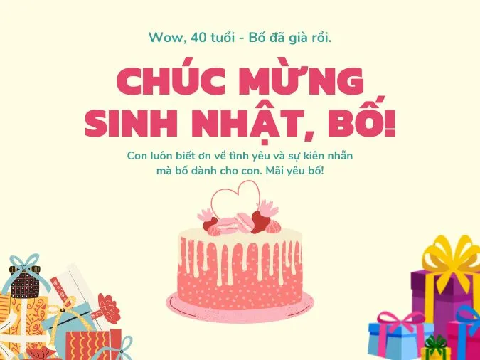 Tuyển tập những lời chúc mừng sinh nhật tuổi 40 ý nghĩa 2