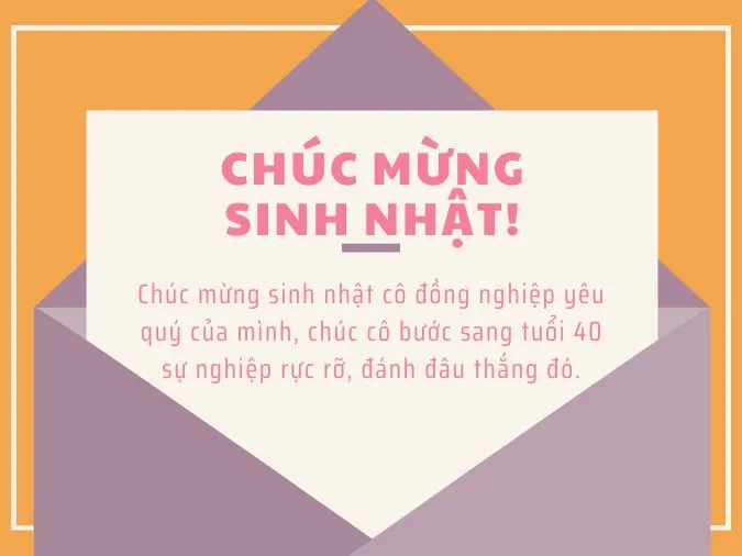 Tuyển tập những lời chúc mừng sinh nhật tuổi 40 ý nghĩa 5