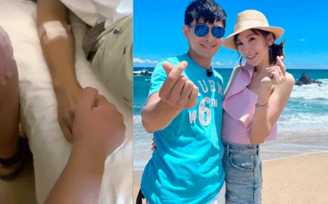 Vợ của Lâm Chí Dĩnh đăng tải hình ảnh sau khi nam diễn viên hoàn thành phẫu thuật xương mặt. 