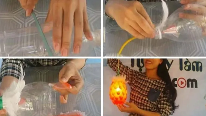 Bật mí 5 cách làm đèn Trung thu bằng chai nhựa đơn giản 10