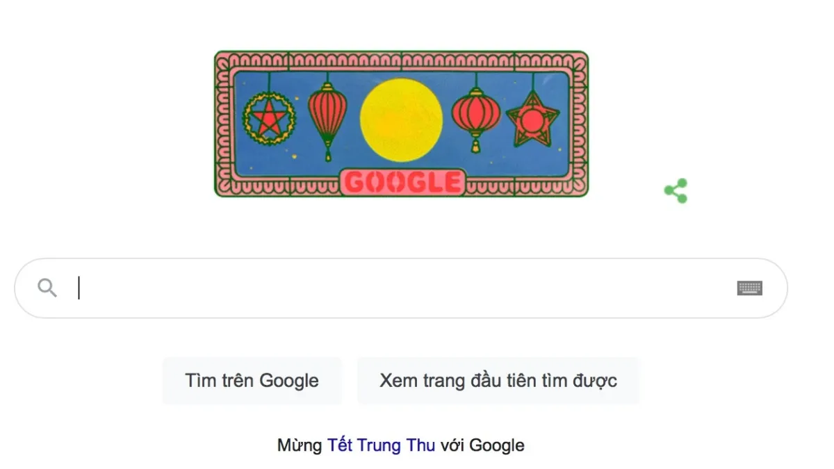 Google Doodle đổi biểu tượng mừng Tết Trung Thu 2022