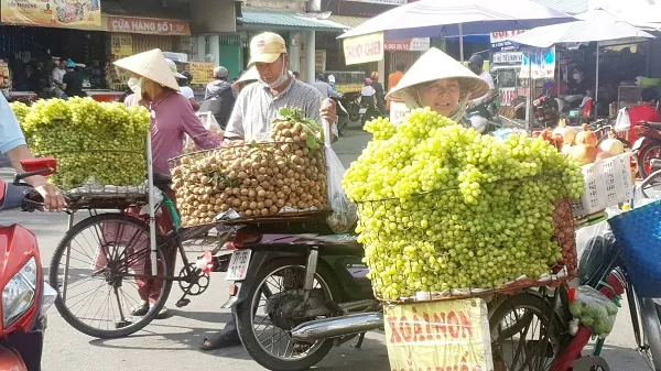 Giá cả thị trường hôm nay 12/9/2022: Nho mẫu đơn giá từ bạc triệu đến một vài trăm 1