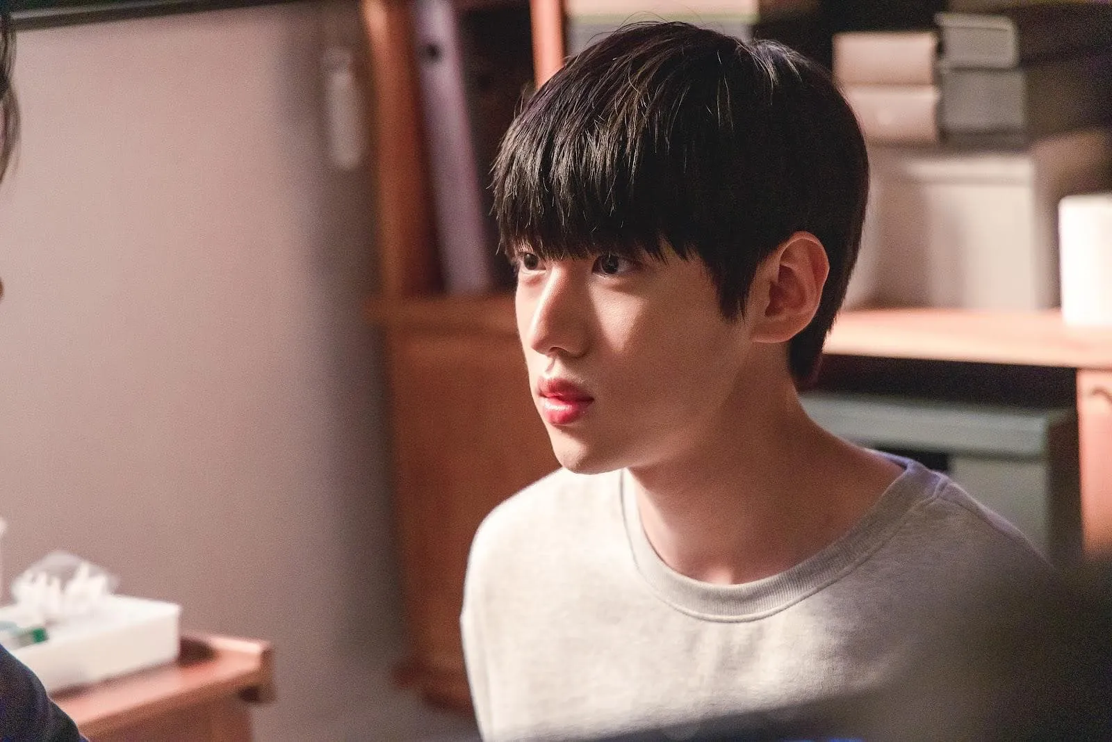 Park Jae Chan trong vai Choo Sang Woo với vẻ ngoài có phần lạnh lùng nhưng trái tim lại vô cùng dễ thương, ấm áp