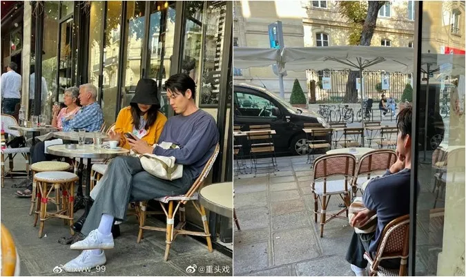 Kim Woo Bin và Shin Min Ah công khai sánh đôi tại Paris 1