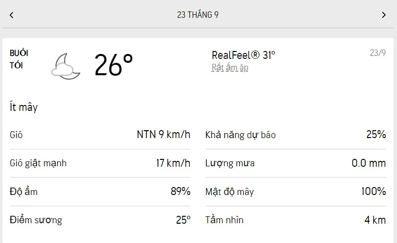 Dự báo thời tiết TPHCM hôm nay 23/9 và ngày mai 24/9/2022: ngày ít nắng, mưa dông rải rác 3