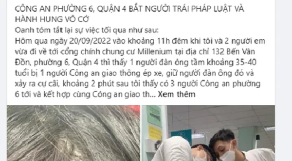 Công an TPHCM thông tin vụ hoa hậu Oanh Lê tố bị đánh tại công an phường 3