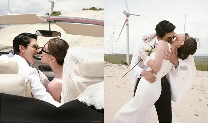Diễn viên Bình An và Á hậu Phương Nga tung ảnh cưới ngọt ngào 1